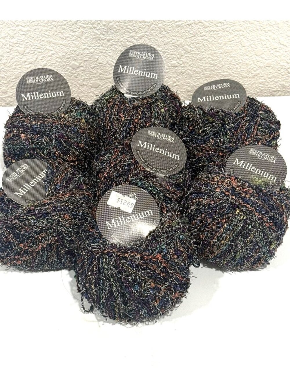 Filatura Di Crosa Millennium  Yarn 7 Skeins Balls New Discontinued Color